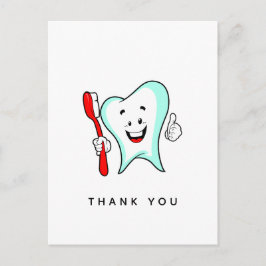 デンタルケアハッピー歯歯ブラシありがとう ポストカード