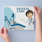 デンタルケアフライヤー  チラシ (手)