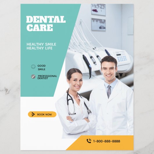 デンタルケアフライヤー チラシ (正面)