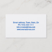 デンタルケア小児歯科ブルースマイル 名刺 (裏面)