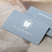 デンタルケア歯のロゴプロフェッショナルブルー歯医者 予約カード