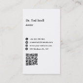 デンタルケア歯科口腔衛生 名刺 (裏面)