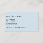 デンタルケア歯科口腔衛生 名刺 (裏面)
