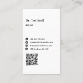 デンタルケア歯科口腔衛生 名刺 (裏面)