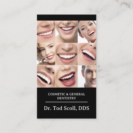 デンタルケア歯科口腔衛生 名刺 (正面)