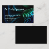 デンタルケア歯科矯正医ダーク名刺 名刺 (正面/裏面)