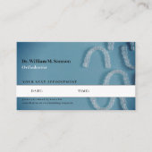 デンタルケア歯科矯正医モダン不可視露光装置 予約カード (正面)