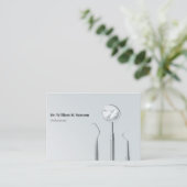 デンタルケア歯科矯正医モダン歯医者 名刺 (スタンド正面)