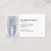 デンタルケア歯科矯正医モダン歯科用器具 予約カード (裏面)