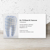 デンタルケア歯科矯正医モダン歯科用器具 予約カード