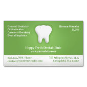 デンタルケア マグネット名刺 (正面)