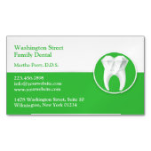 デンタルケア マグネット名刺 (正面)