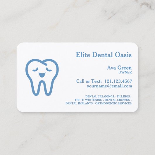 デンタルケア 名刺 (裏面)