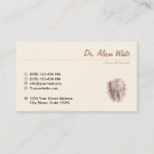 デンタルケア。歯科医/歯科助手。テンプレート 名刺 (正面)