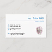 デンタルケア。歯科医/歯科助手。テンプレート 名刺 (正面)