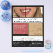 デンタルケア、歯科、歯科広告医 チラシ (シングル)