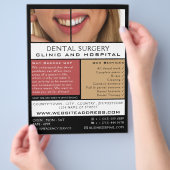 デンタルケア、歯科、歯科広告医 チラシ (手)