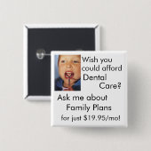 デンタルケア 缶バッジ (正面&裏面)