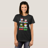 デンタルスクワッドサンタ小妖精や小人トナカイChristmas Tree Tee Tシャツ (正面フル)