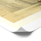 デンダの神殿のポルティコの下から眺める ポスター (角)