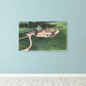 デンダンスケランズビー(デンマークの村) キャンバスプリント (インサイチュ (ウッドフロア))