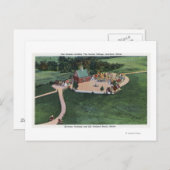 デンダンスケランズビー(デンマークの村) ポストカード (正面/裏面)