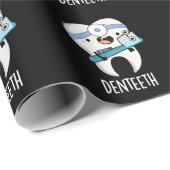 デンティースおもしろいティースプンダークBG ラッピングペーパー (ロールコーナー)