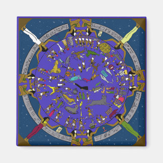 デンデラ〔占星術の〕十二宮図 マグネット