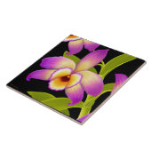 デンドロビウムのNobileの熱帯蘭のタイル タイル (側面)