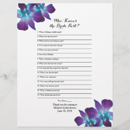 デンドロビウムオーキッドブ最高のライドブライダルシャワーゲーム