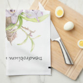 デンドロビウム蘭 キッチンタオル (四つ折り)