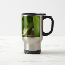 デンドロビウム・オーキッドの茎がクローズアップ トラベルマグ