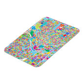 デンバカラフルーの地図 マグネット (左側)