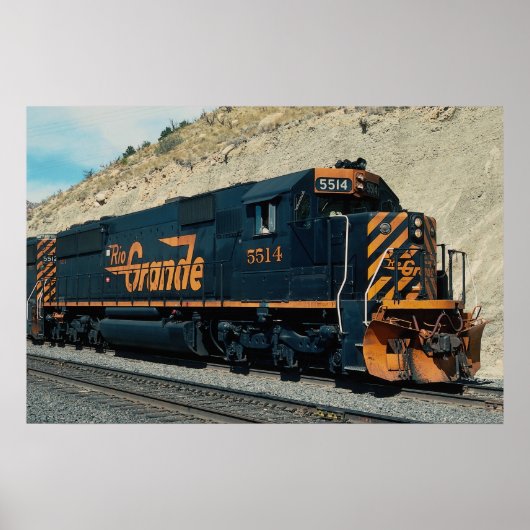 デンバーとリオグランデウェスタンEMD SD-50 No. 5514, ポスター (正面)