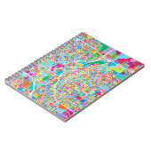 デンバーのカラフルな地図 ノートブック (左側)