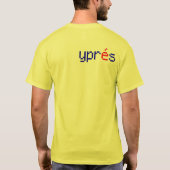 デンバーのスカイラインの黄色のYpresのワイシャツ Tシャツ (裏面)