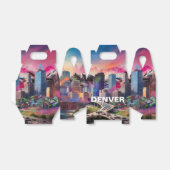 デンバーのスカイライン アブストラクト アート フェイバーボックス (折り畳みなし)