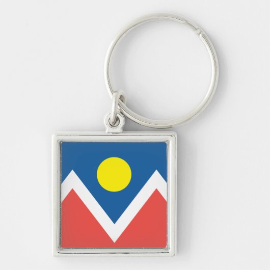 デンバーの旗の都市 キーホルダー (正面)