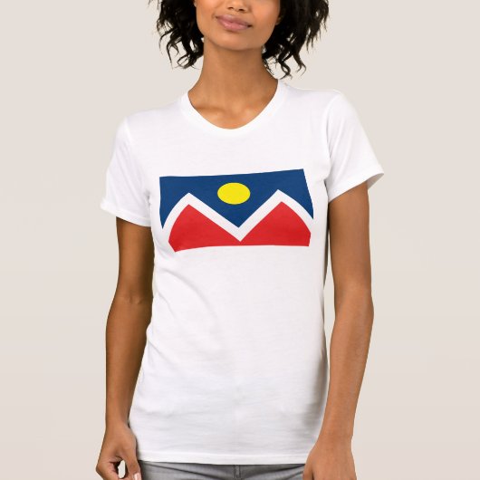 デンバーの旗のTシャツ Tシャツ (正面)