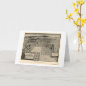 デンバーのCOのパノラマ式の地図- 1907年 カード (黄色い花)