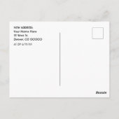 デンバーへの移動ヴィンテージスタイルのアドレス変更 ポストカード (裏面)