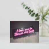 デンバーまでとその先も愛してる ネオンサイン ポストカード (スタンド正面)