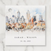 デンバーエレガントコロラドスカイラインウォーター結婚カラー フェイバータグ (正面)