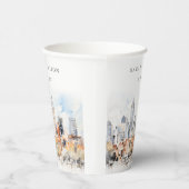 デンバーエレガントコロラドスカイラインウォーター結婚カラー 紙コップ (右)