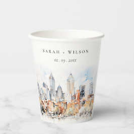 デンバーエレガントコロラドスカイラインウォーター結婚カラー 紙コップ