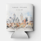 デンバーエレガントコロラドスカイラインウォーター結婚カラー 缶クーラー (裏面)