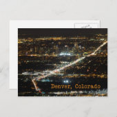 デンバーコロラドアットナイトポストカード ポストカード (正面/裏面)