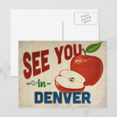 デンバーコロラドアップル – ヴィンテージトラベル ポストカード (正面/裏面)