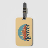 デンバーコロラドシティスカイラインヴィンテージ街並 ラゲッジタグ (正面縦)