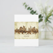 デンバーコロラドシティスケープ シーズンポストカード (スタンド正面)